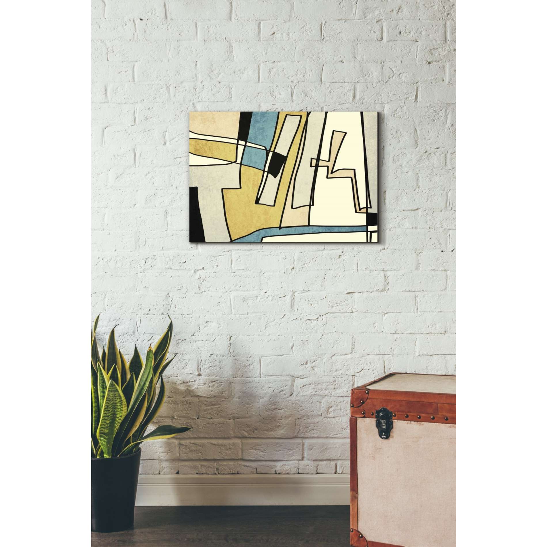 'Abstract Line Art 28' by Irena Orlov, Canvas Wall Art,26 x 18