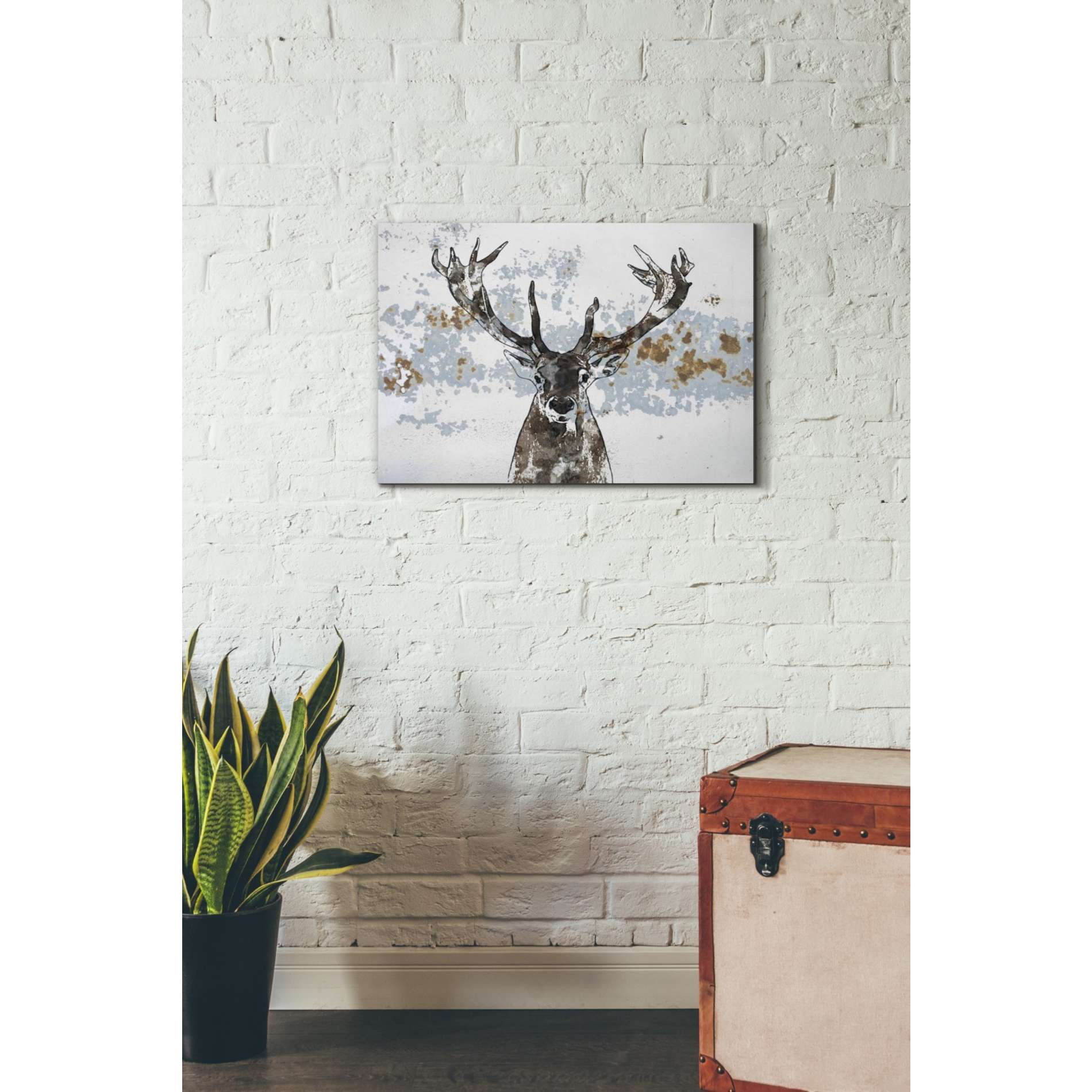 'Elk' by Irena Orlov, Canvas Wall Art,26 x 18