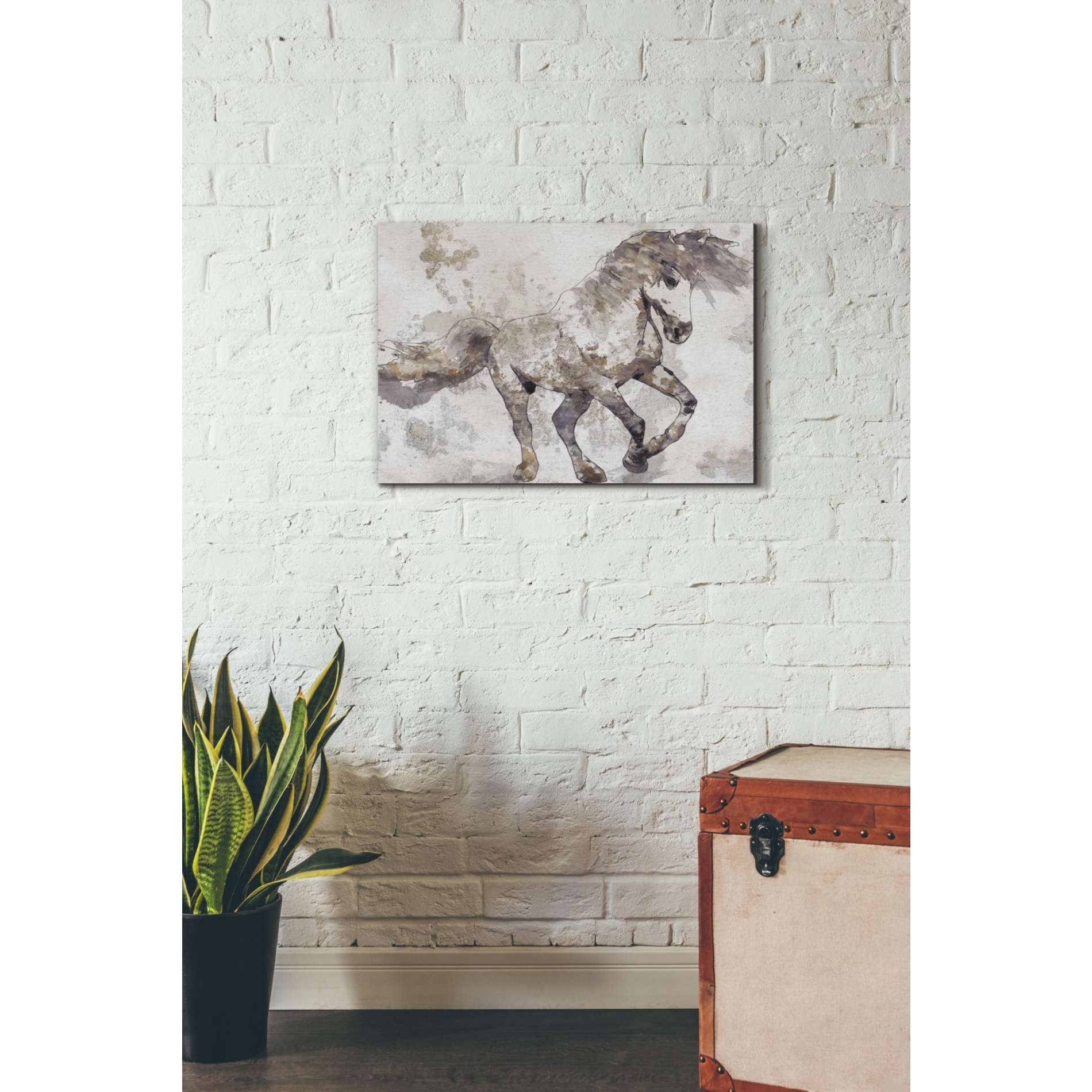 'Bebeau Horse 2' by Irena Orlov, Canvas Wall Art,26 x 18