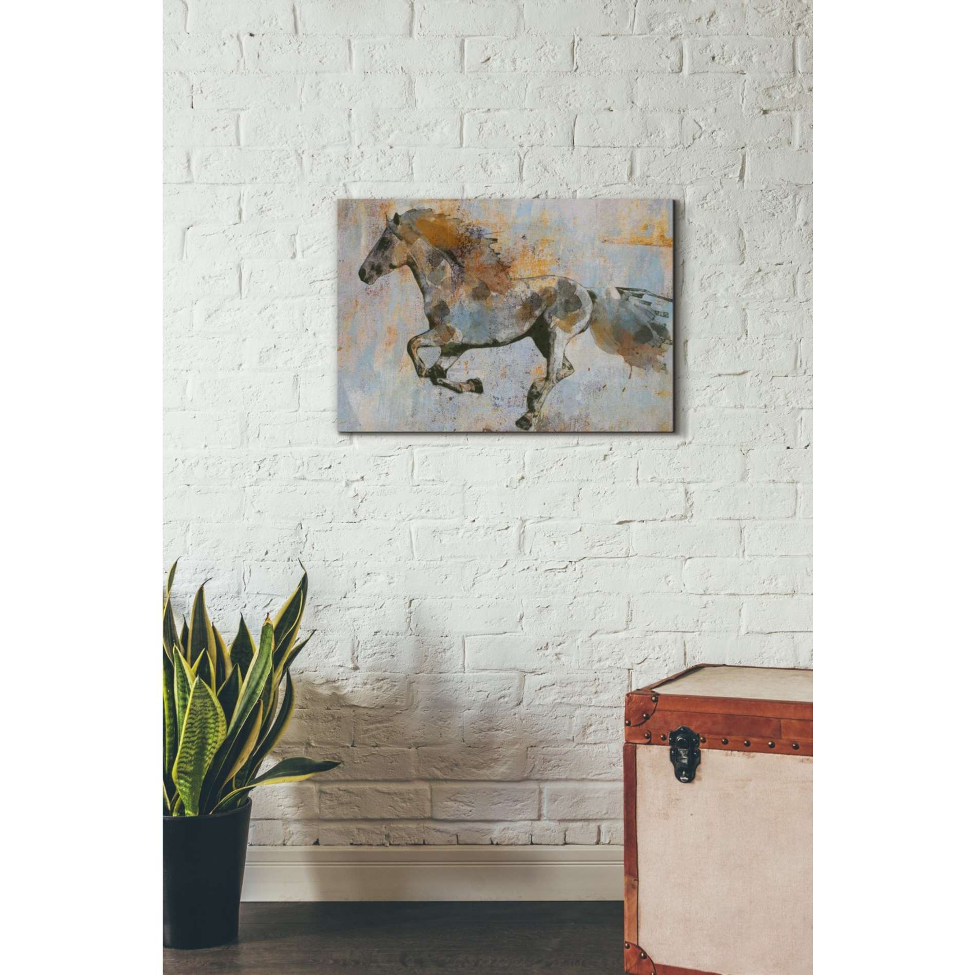 'Rusty Horse 2' by Irena Orlov, Canvas Wall Art,26 x 18