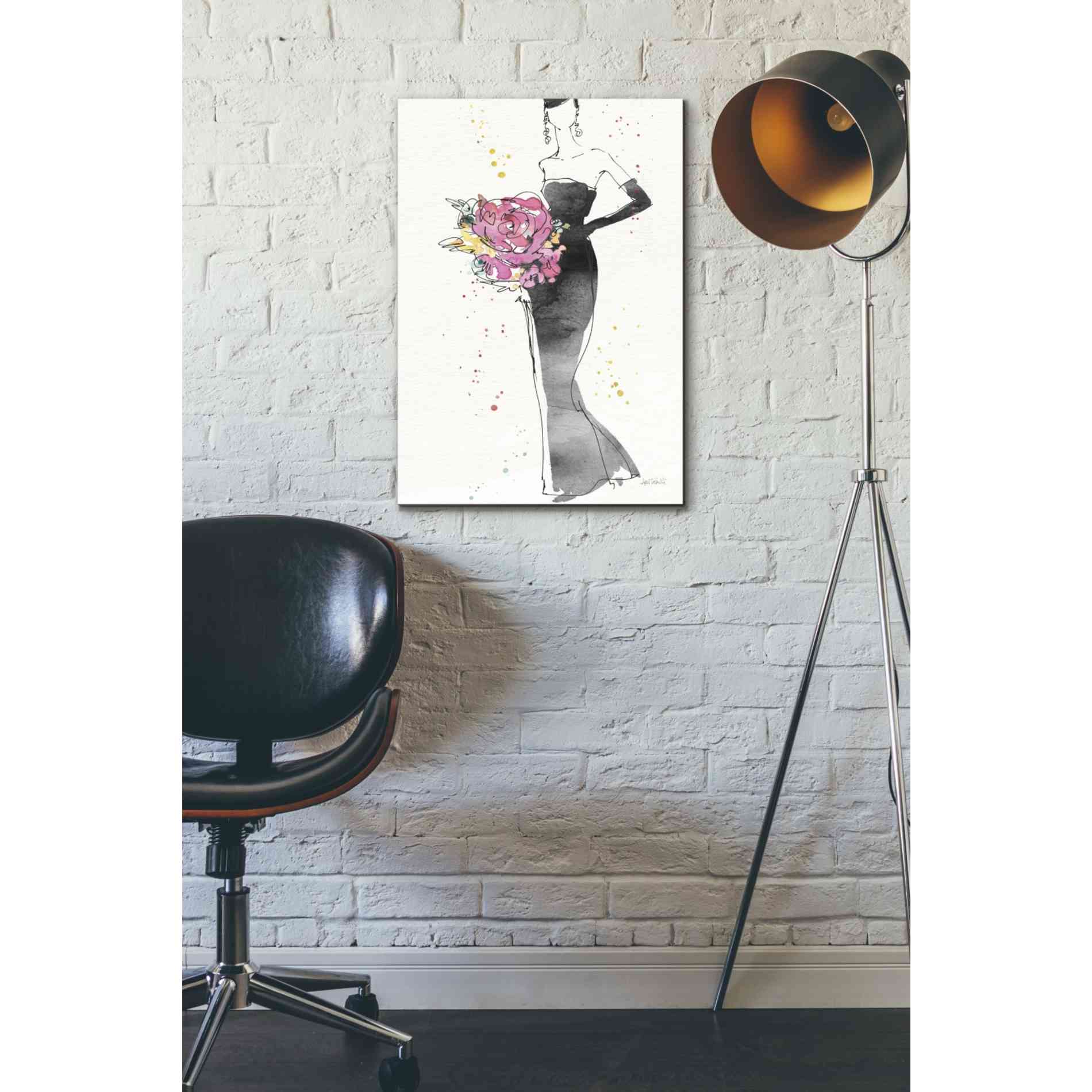 'Floral Fashion III' by Anne Tavoletti, Canvas Wall Art,18 x 26