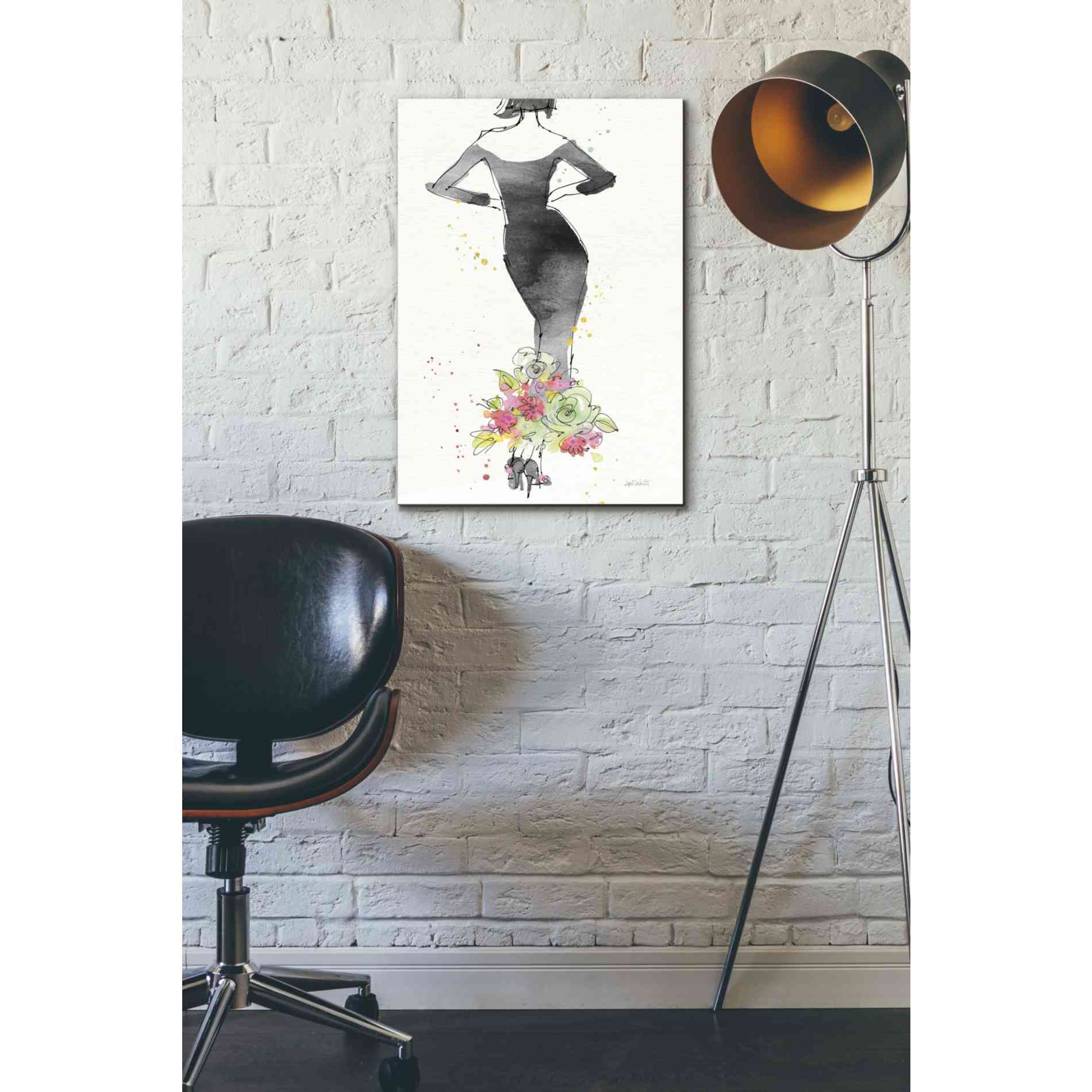 'Floral Fashion I' by Anne Tavoletti, Canvas Wall Art,18 x 26
