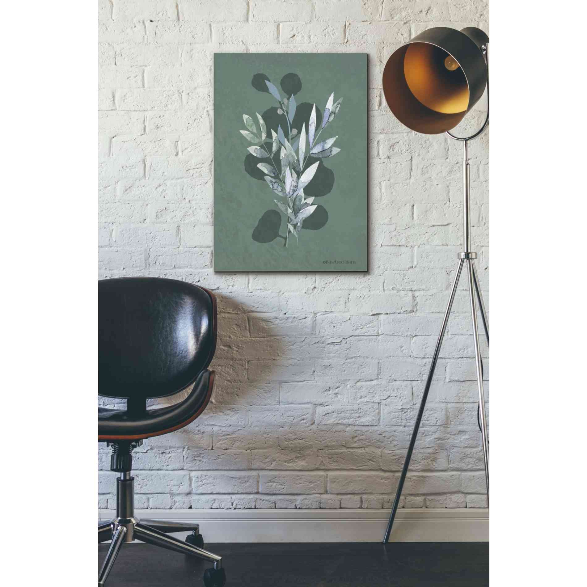 'Watercolor Greenery Series Dark I' by Bluebird Barn, Canvas Wall Art,18 x 26