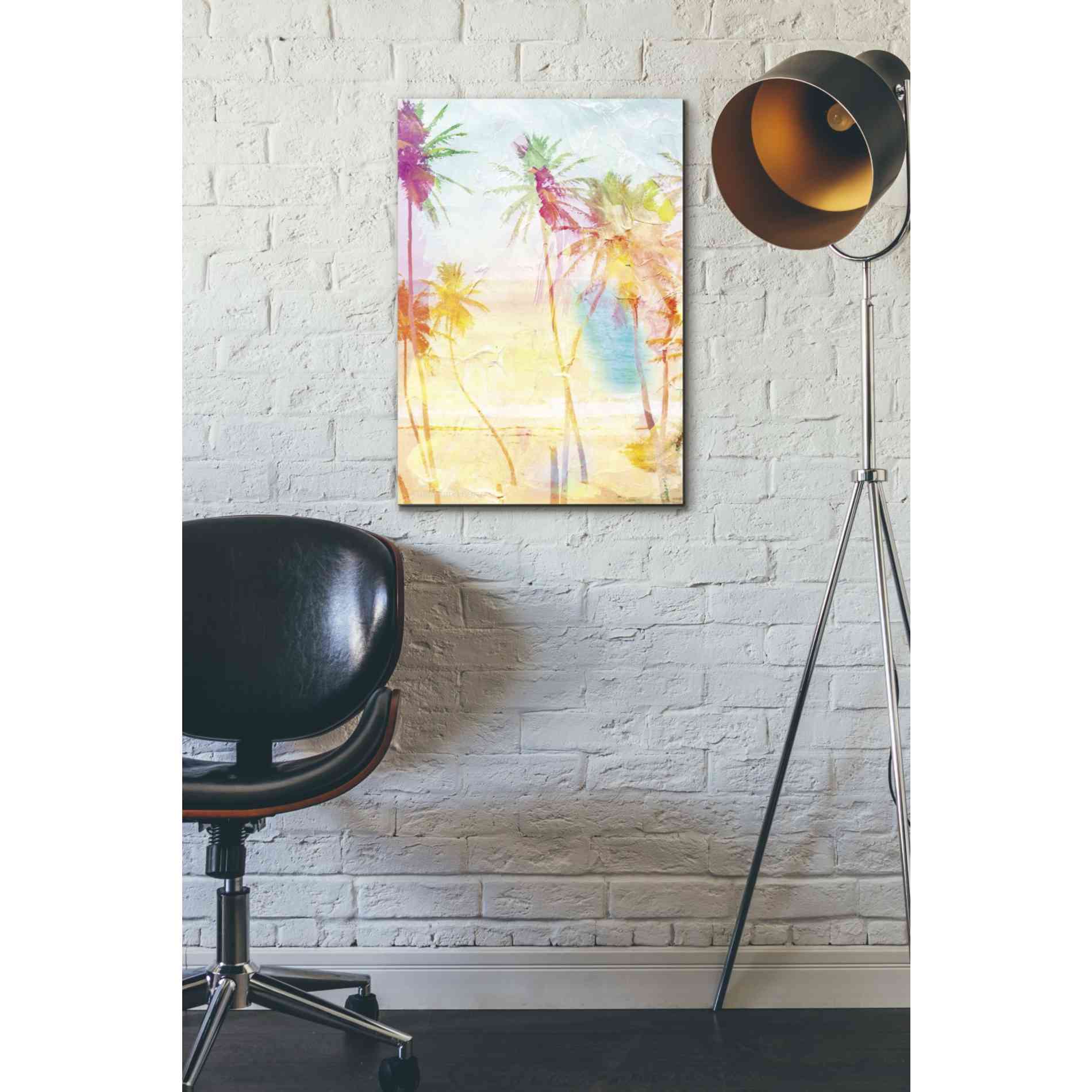'Bright Summer Palms' by Bluebird Barn, Canvas Wall Art,18 x 26