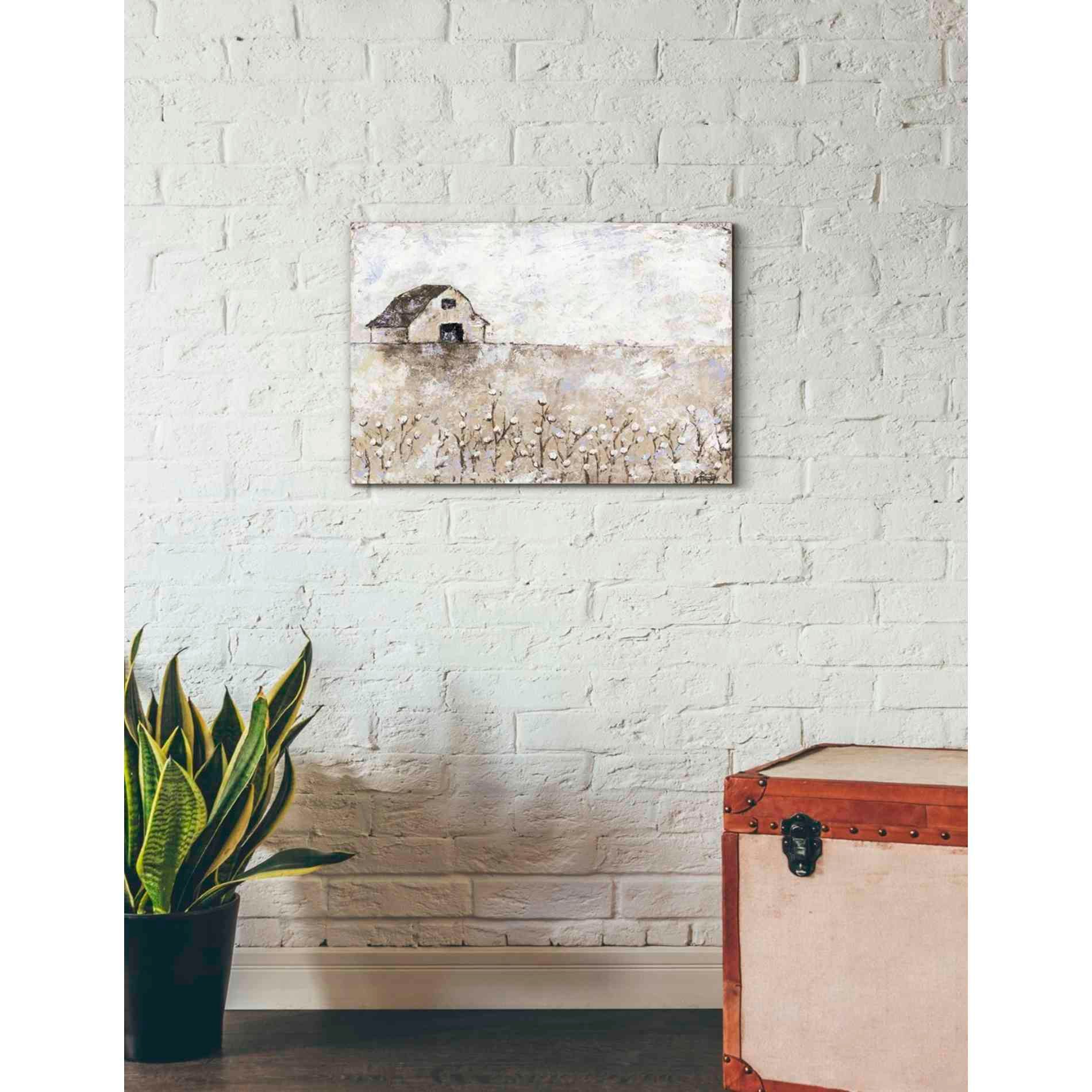 'Cotton Farms' by Britt Hallowell, Canvas Wall Art,26 x 18