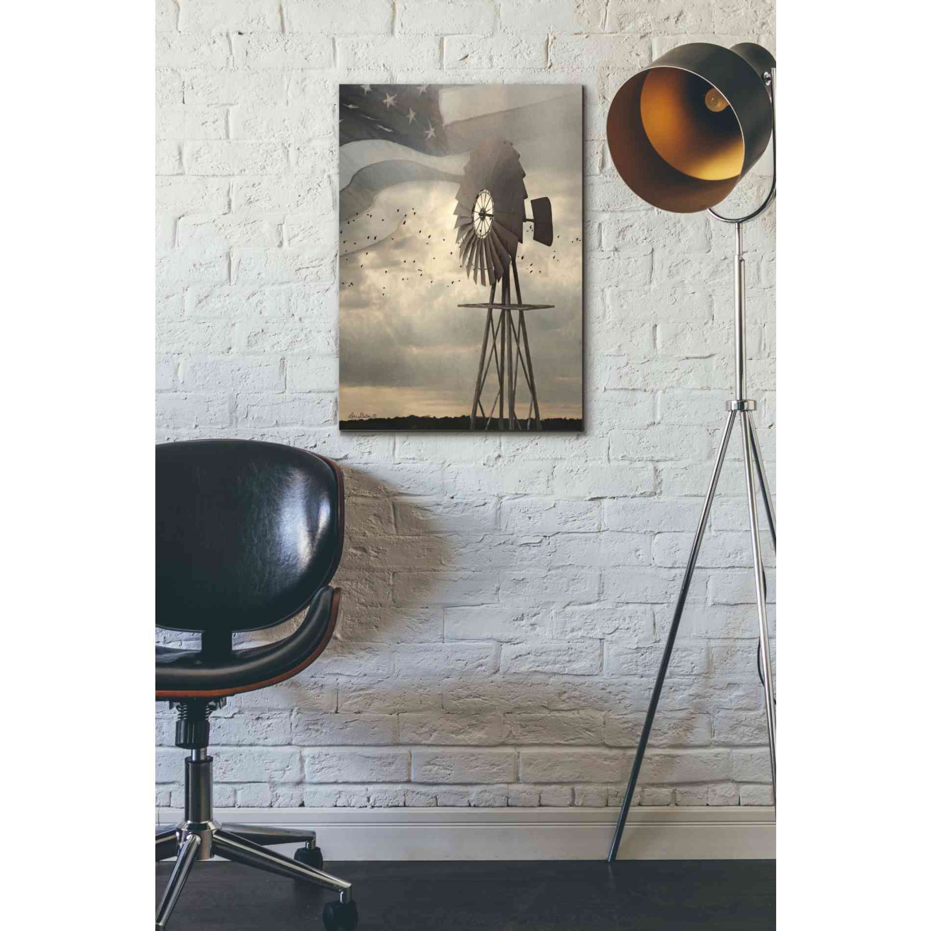 'Land That I Love Windmill I' by Lori Deiter, Canvas Wall Art,18 x 26
