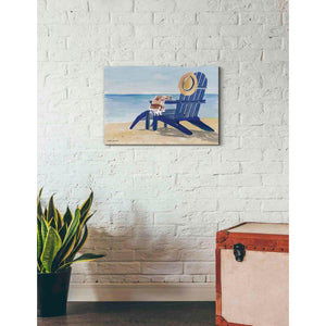 'Beach Chairs 2' by Stellar Design Studio, Canvas Wall Art,26 x 18