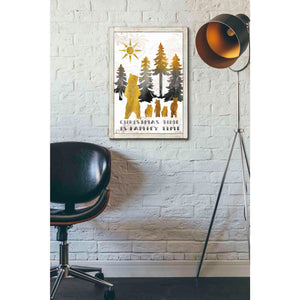 'Christmas Time is Family Time Bear Family' by Cindy Jacobs, Canvas Wall Art,18 x 26