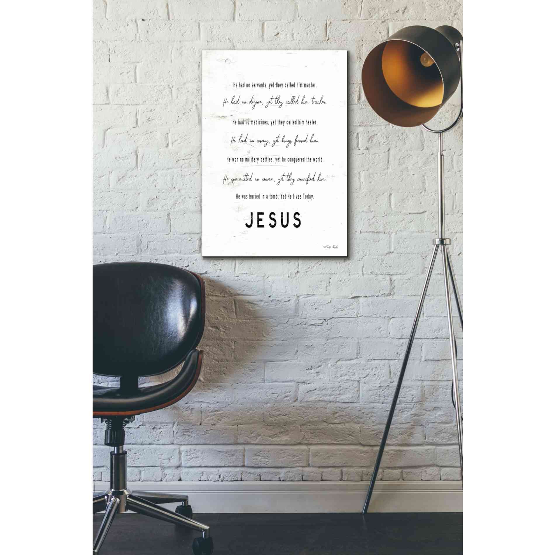 'Jesus' by Cindy Jacobs, Canvas Wall Art,18 x 26