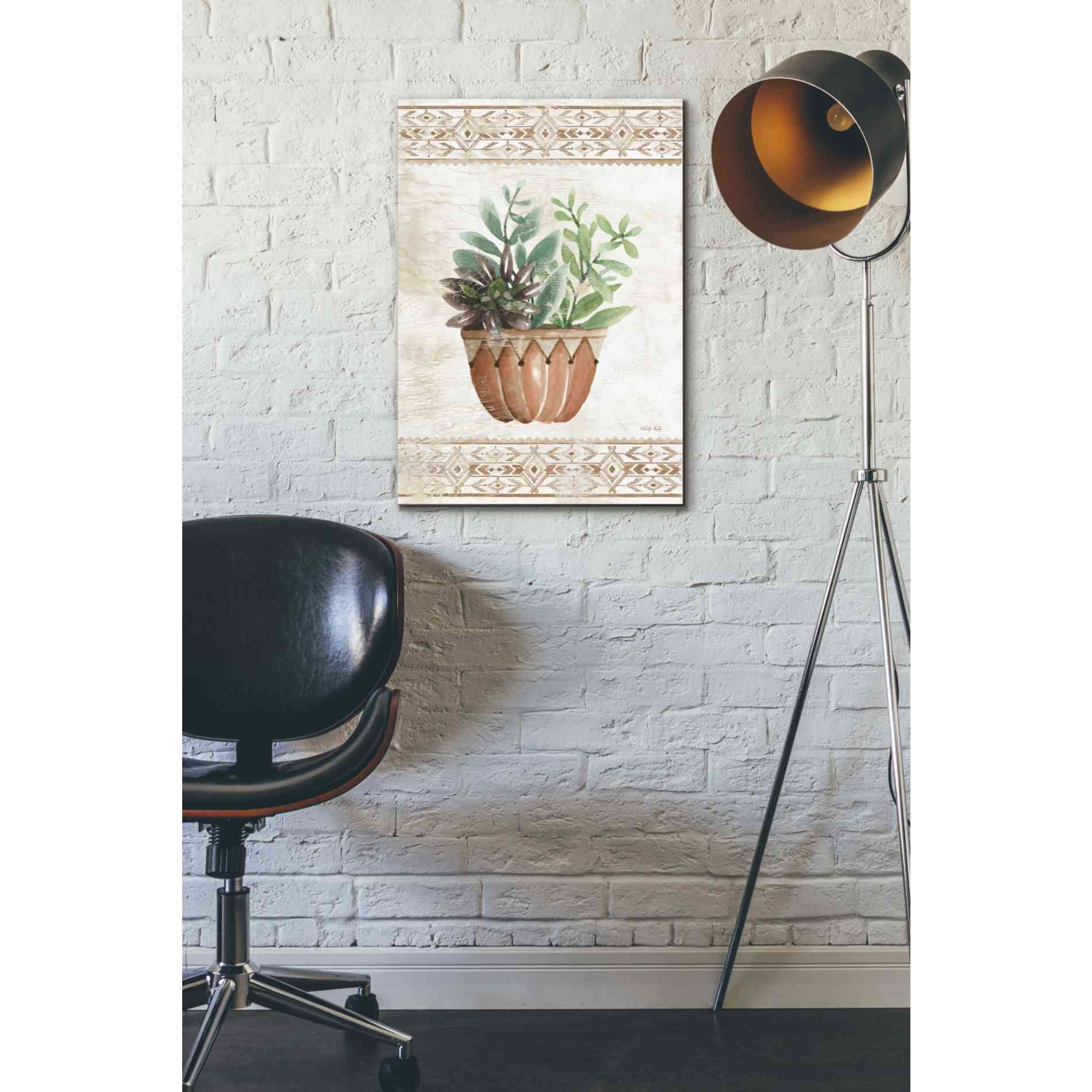 'Southwest Terracotta Succulents I' by Cindy Jacobs, Giclee Canvas Wall Art