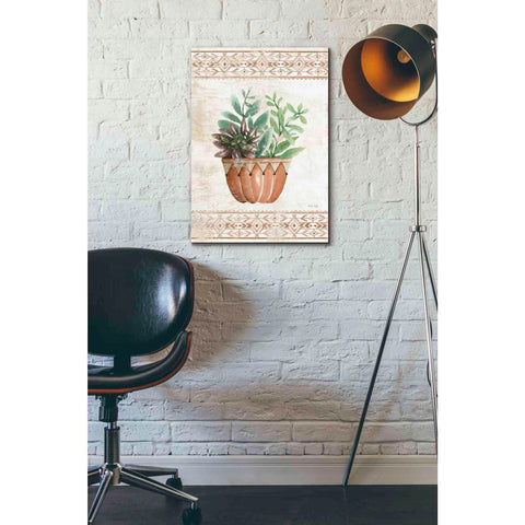 Image of 'Southwest Terracotta Succulents I' by Cindy Jacobs, Canvas Wall Art,18 x 26