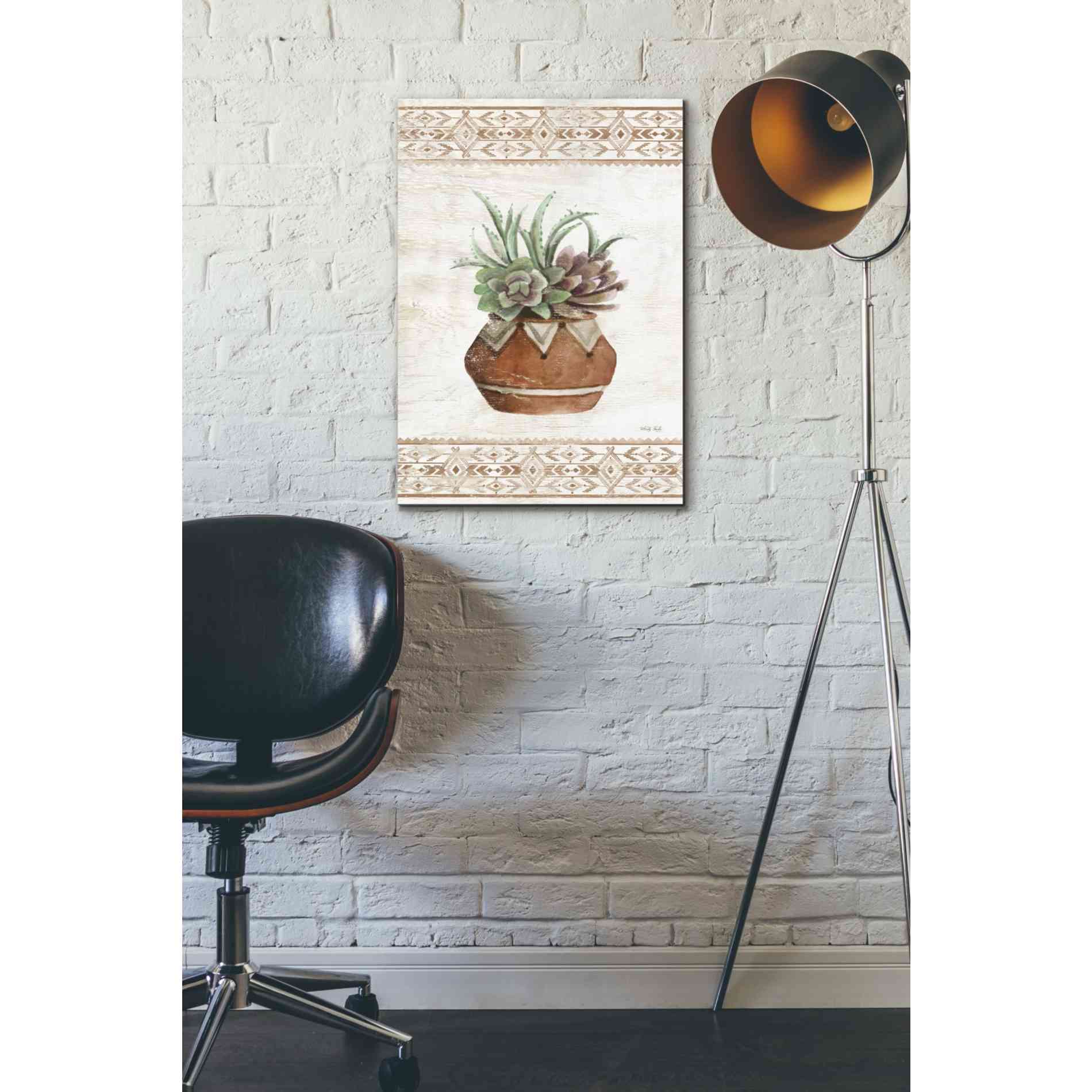 'Southwest Terracotta Succulents II' by Cindy Jacobs, Giclee Canvas Wall Art