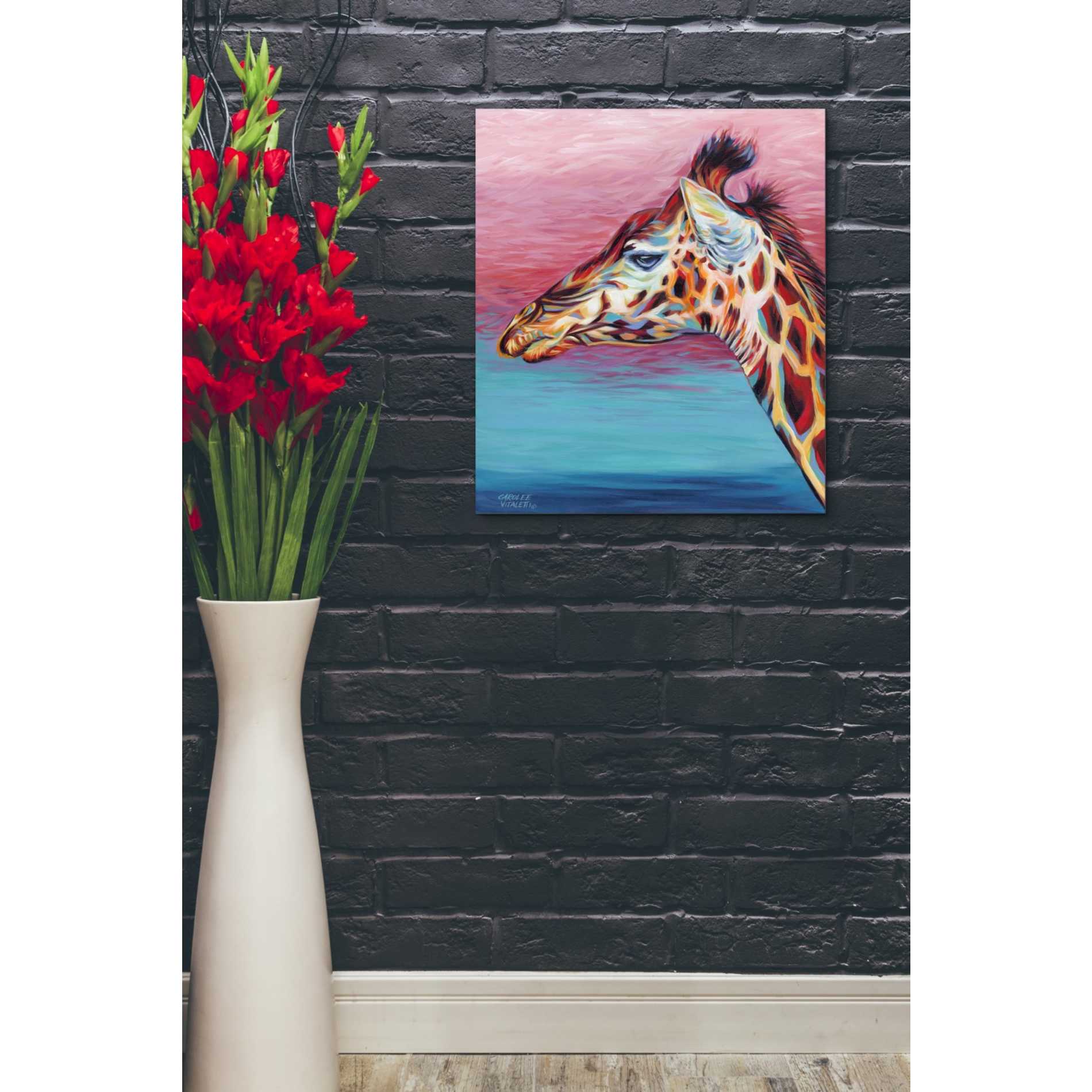 'Sky High Giraffe II' by Carolee Vitaletti, Giclee Canvas Wall Art