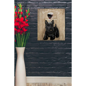 'Dog Au Vin, Scottish Terrier' by Fab Funky, Giclee Canvas Wall Art