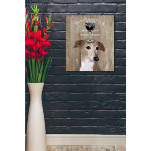 'Dog Au Vin Greyhound' by Fab Funky, Giclee Canvas Wall Art