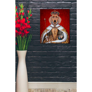 'Dachshund Queen' by Fab Funky, Giclee Canvas Wall Art