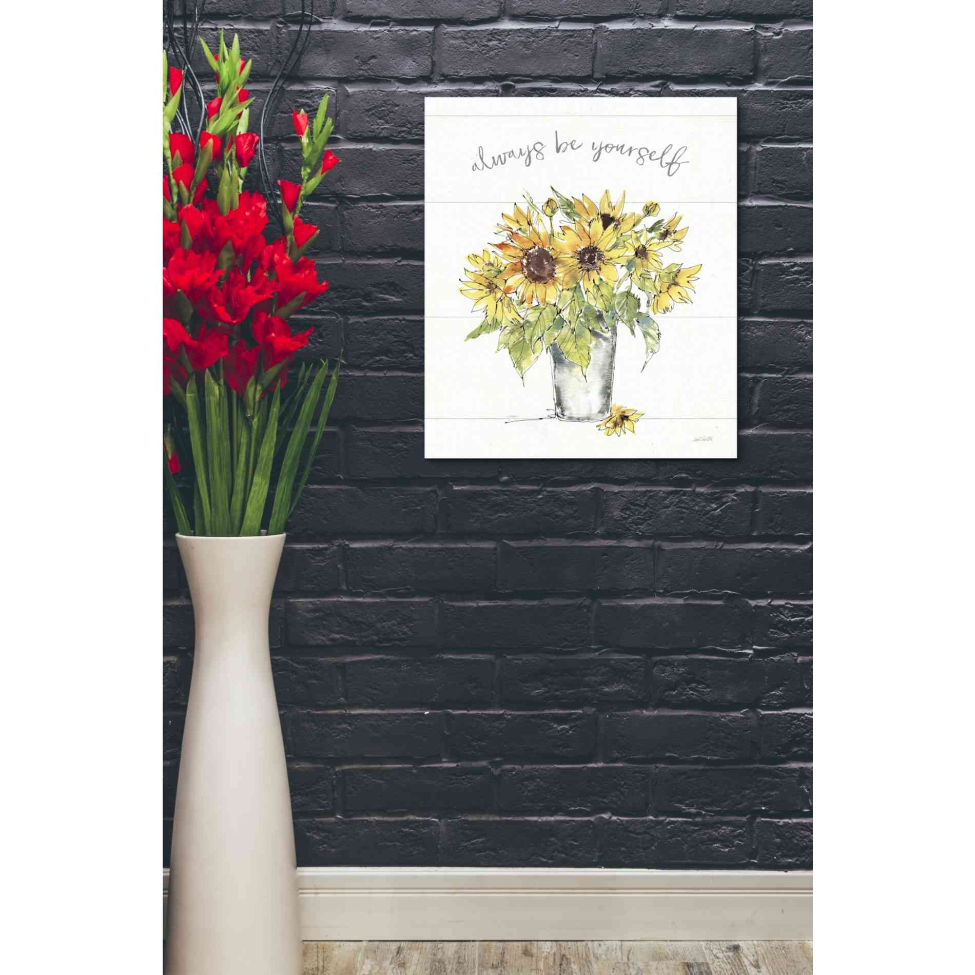 'Sunflower Fields II' by Anne Tavoletti, Canvas Wall Art,20 x 24