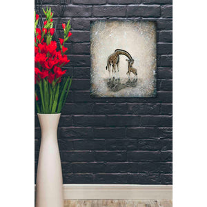 'My Love for You-Giraffes' by Britt Hallowell, Canvas Wall Art,20 x 24