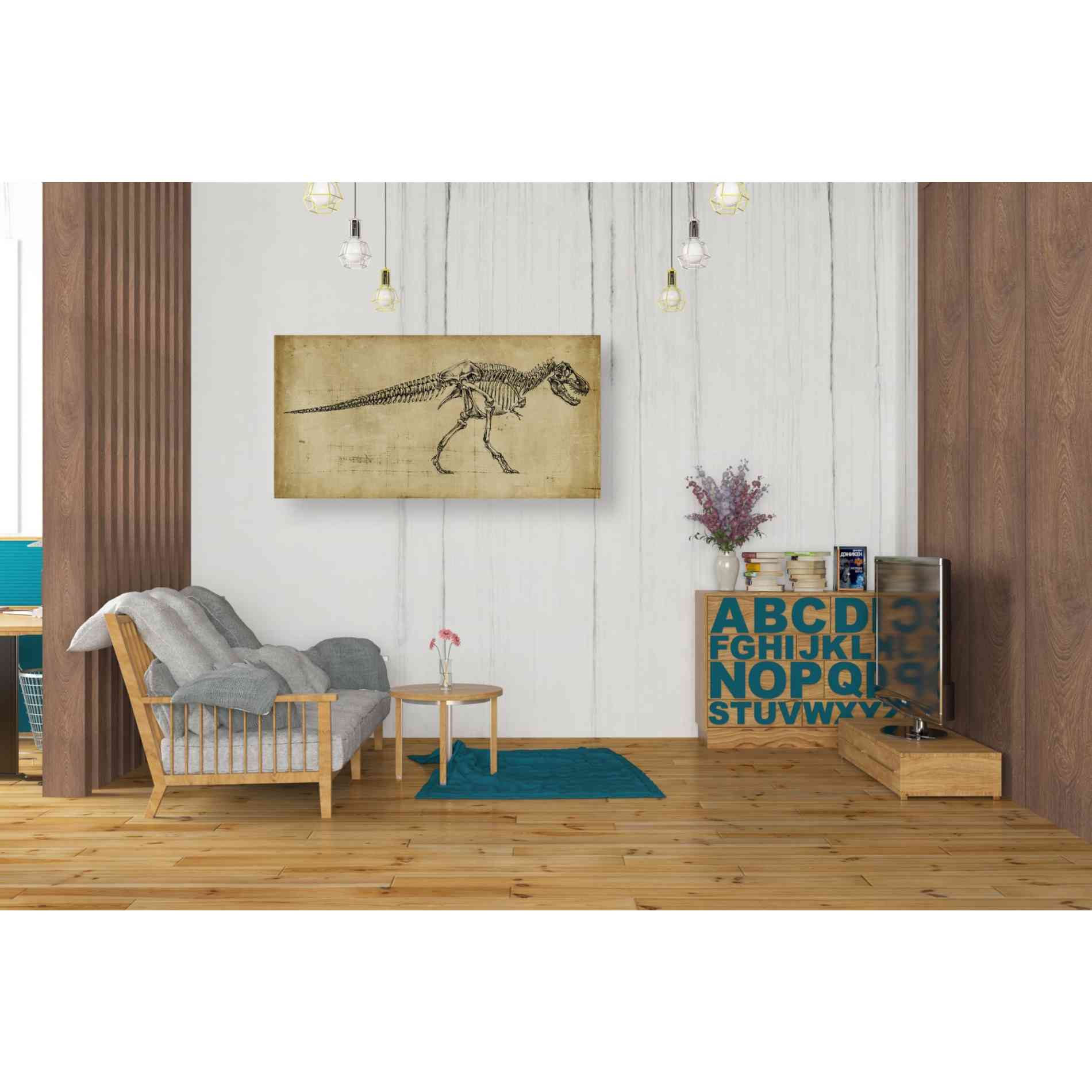 'Tyrannosaurus Rex Study' by Ethan Harper Canvas Wall Art,40 x 20