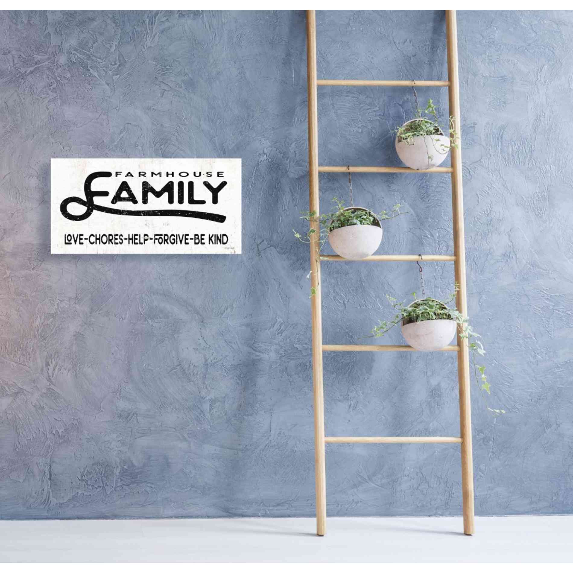 'Farmhouse Family' by Cindy Jacobs, Canvas Wall Art,40 x 20