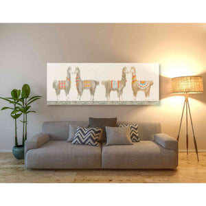 'Festive Llama V' by Danhui Nai, Canvas Wall Art,20 x 60