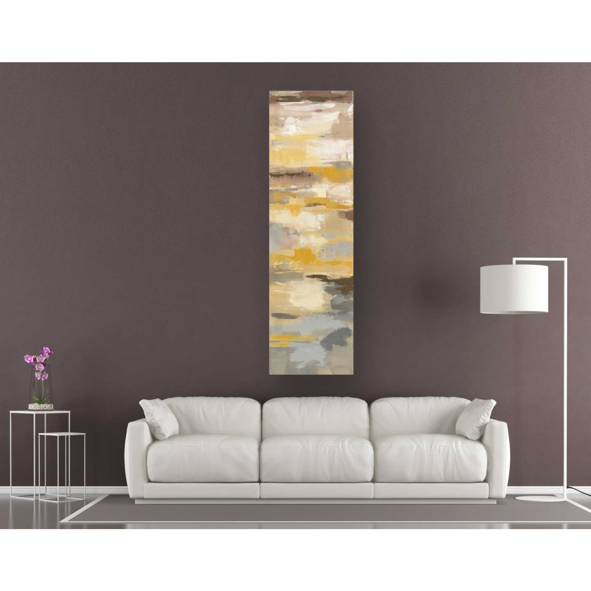 "Earth Abstracts I" by Silvia Vassileva, Canvas Wall Art,20x60
