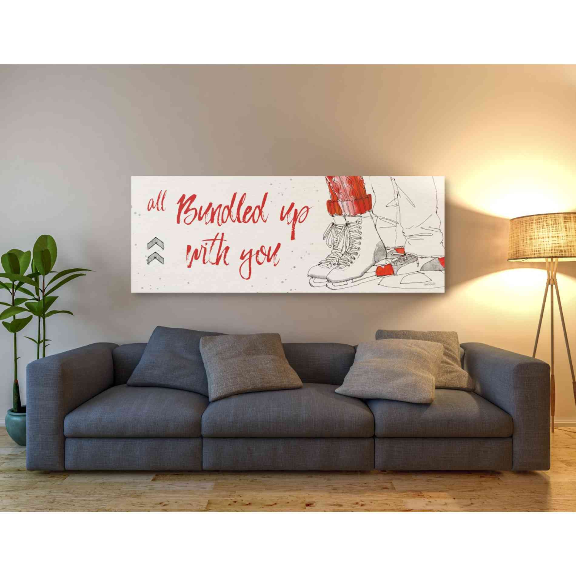'Winter Fashion VIII' by Anne Tavoletti, Canvas Wall Art,60 x 20