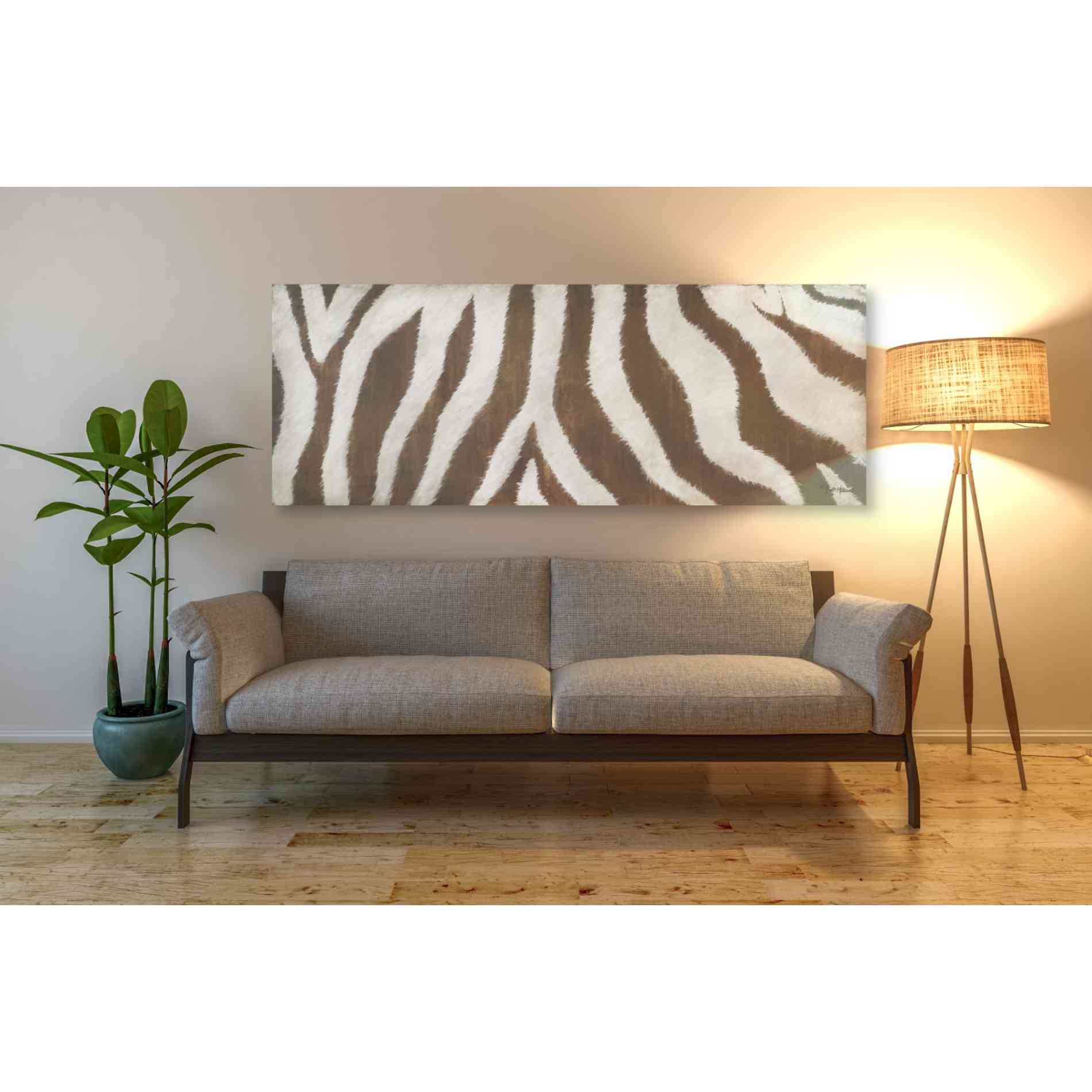 'Different Stripes' by Britt Hallowell, Canvas Wall Art,60 x 20