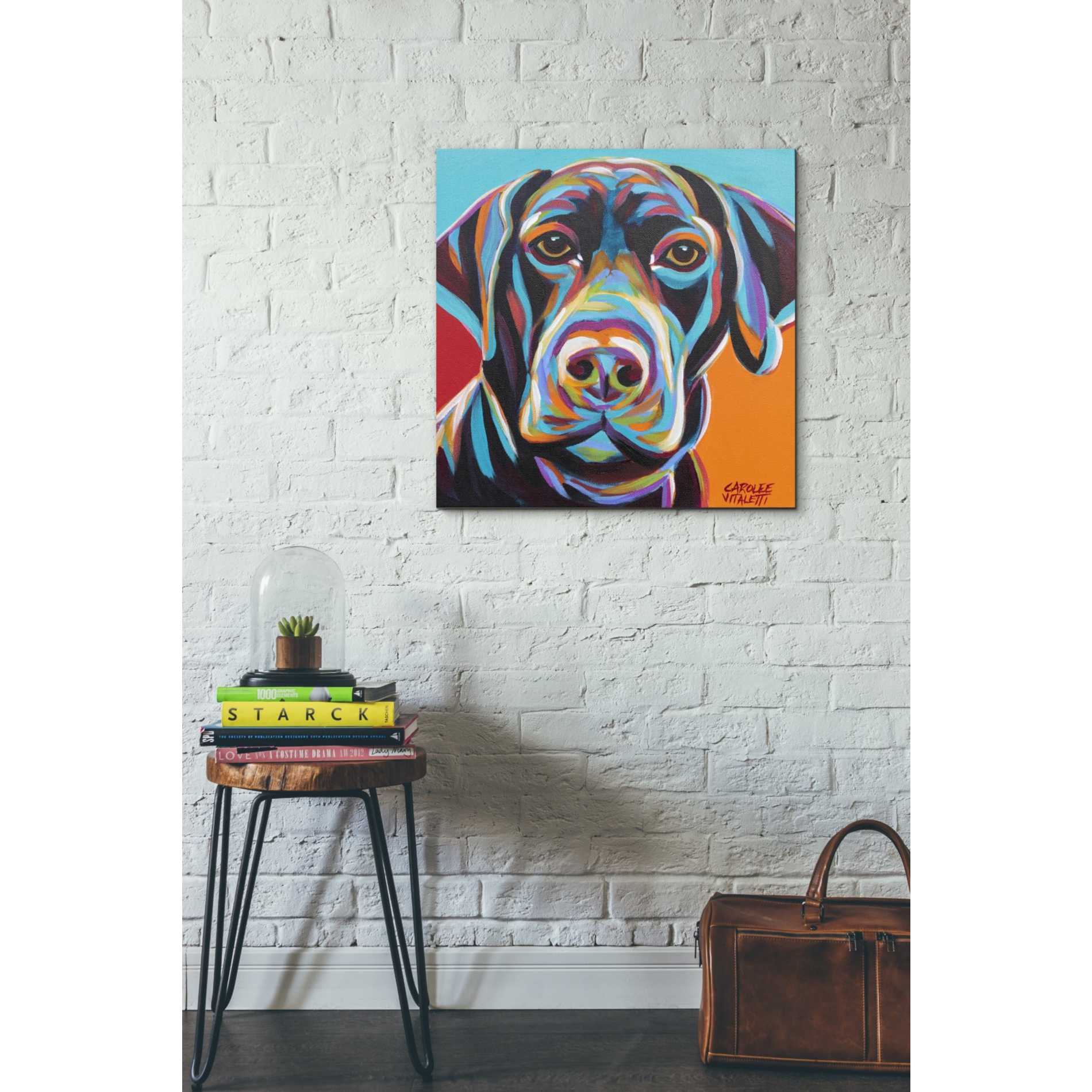 'Dog Friend II' by Carolee Vitaletti, Giclee Canvas Wall Art