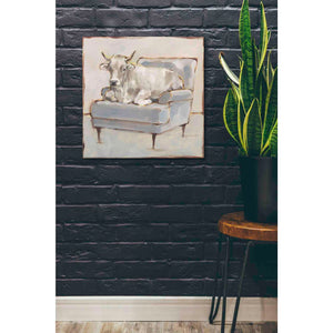 'Moo-ving In III' by Ethan Harper, Canvas Wall Art,26 x 26