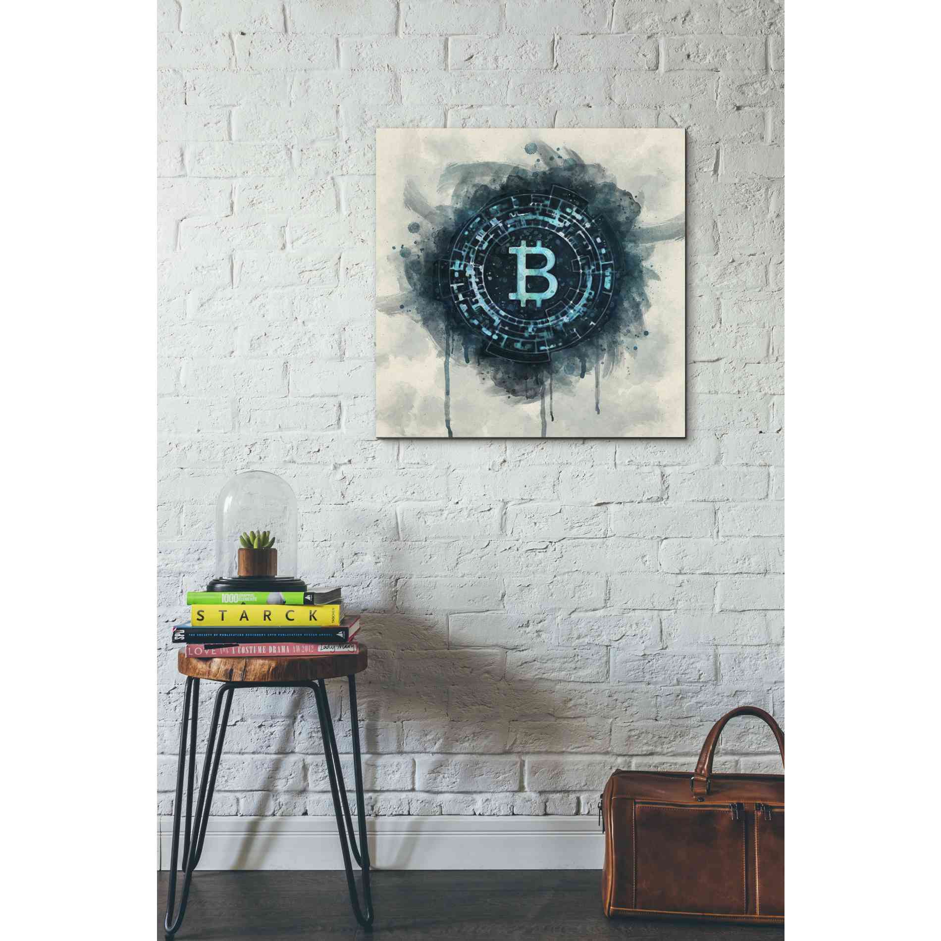 'Bitcoin Era' by Surma and Guillen, Canvas Wall Art,26 x 26