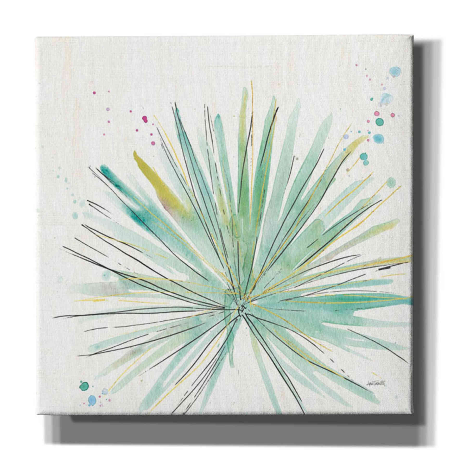 'Palm Passion V' by Anne Tavoletti, Canvas Wall Art,26 x 26