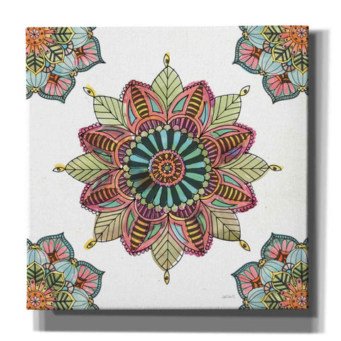 Image of 'Mandala Morning VI' by Anne Tavoletti, Canvas Wall Art,26 x 26