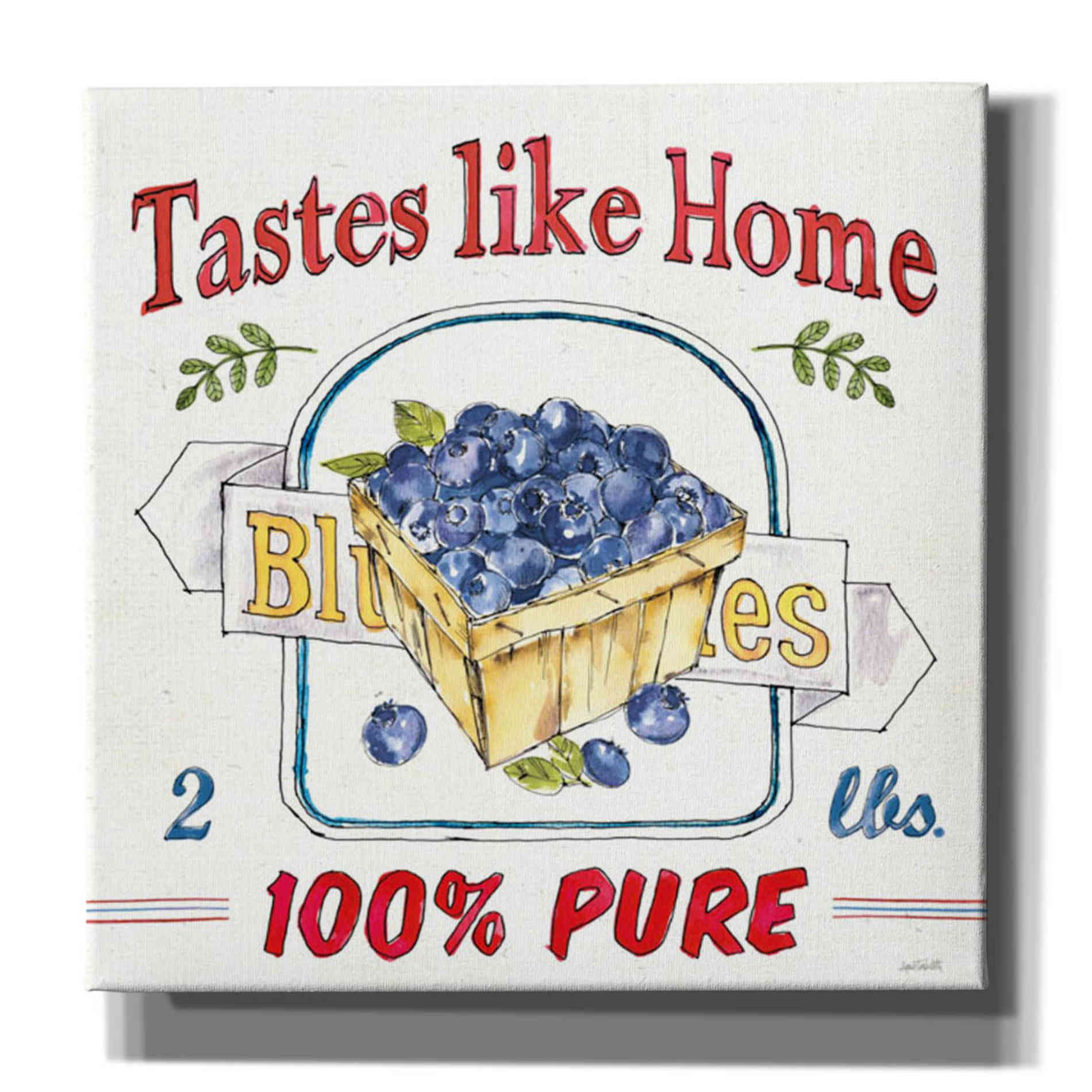 'Fruit Stand IV' by Anne Tavoletti, Canvas Wall Art,26 x 26