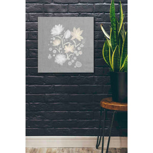 'Flower Bunch on Linen II' by Bluebird Barn, Canvas Wall Art,26 x 26
