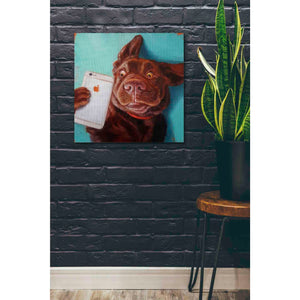 'Dog Selfie' by Lucia Heffernan, Canvas Wall Art,26 x 26