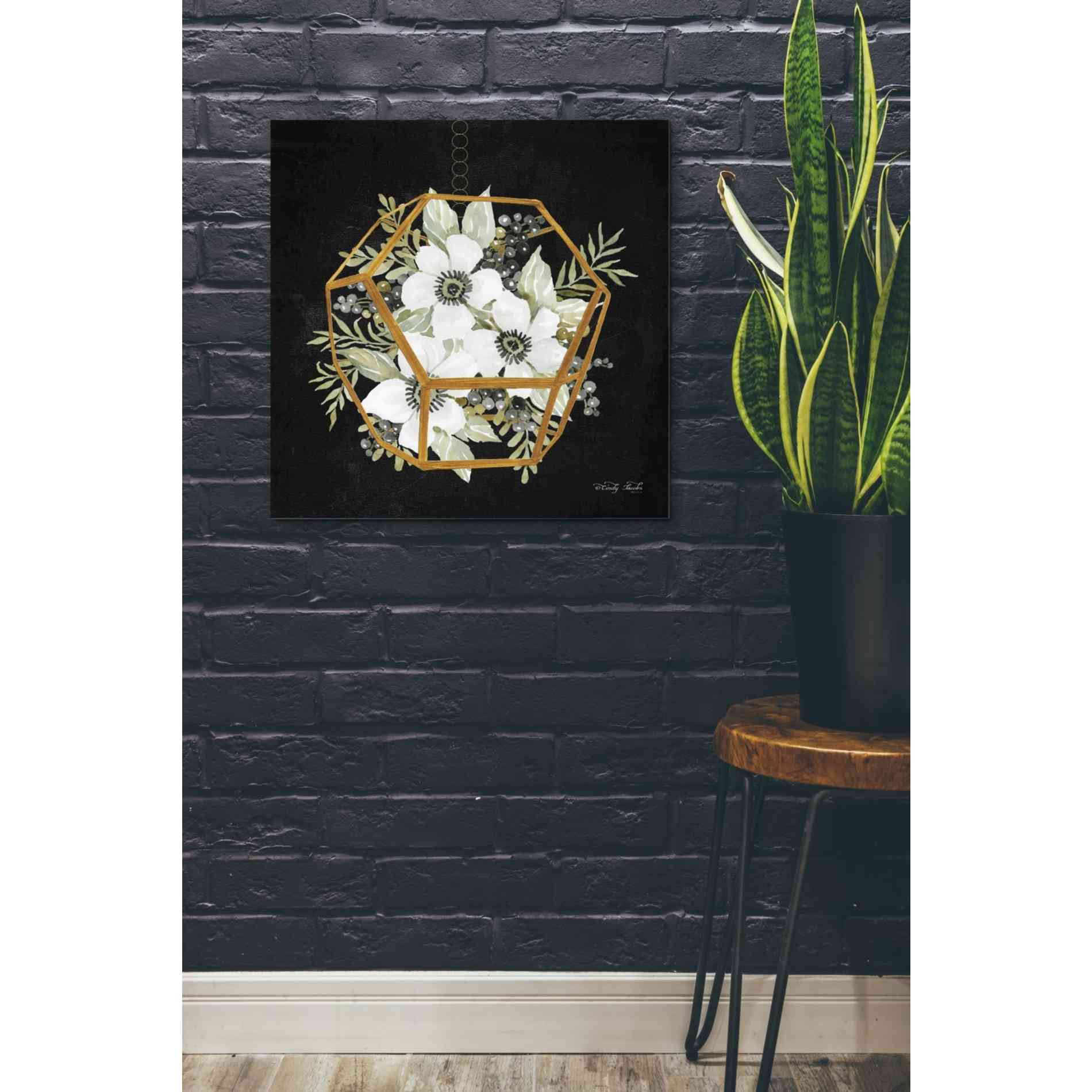 'Gold Geometric Hexagon' by Cindy Jacobs, Giclee Canvas Wall Art
