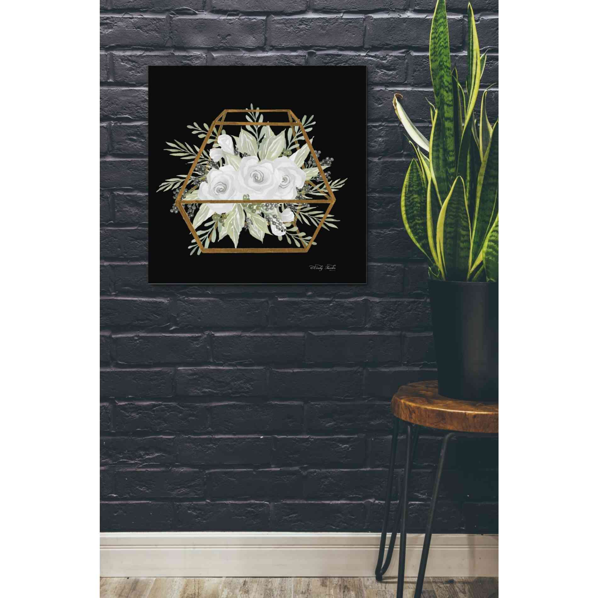 'Gold Geometric Polygon' by Cindy Jacobs, Giclee Canvas Wall Art