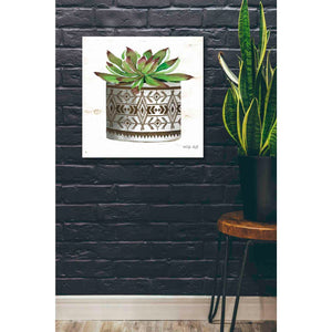 'Mud Cloth Vase VI' by Cindy Jacobs, Canvas Wall Art,26 x 26