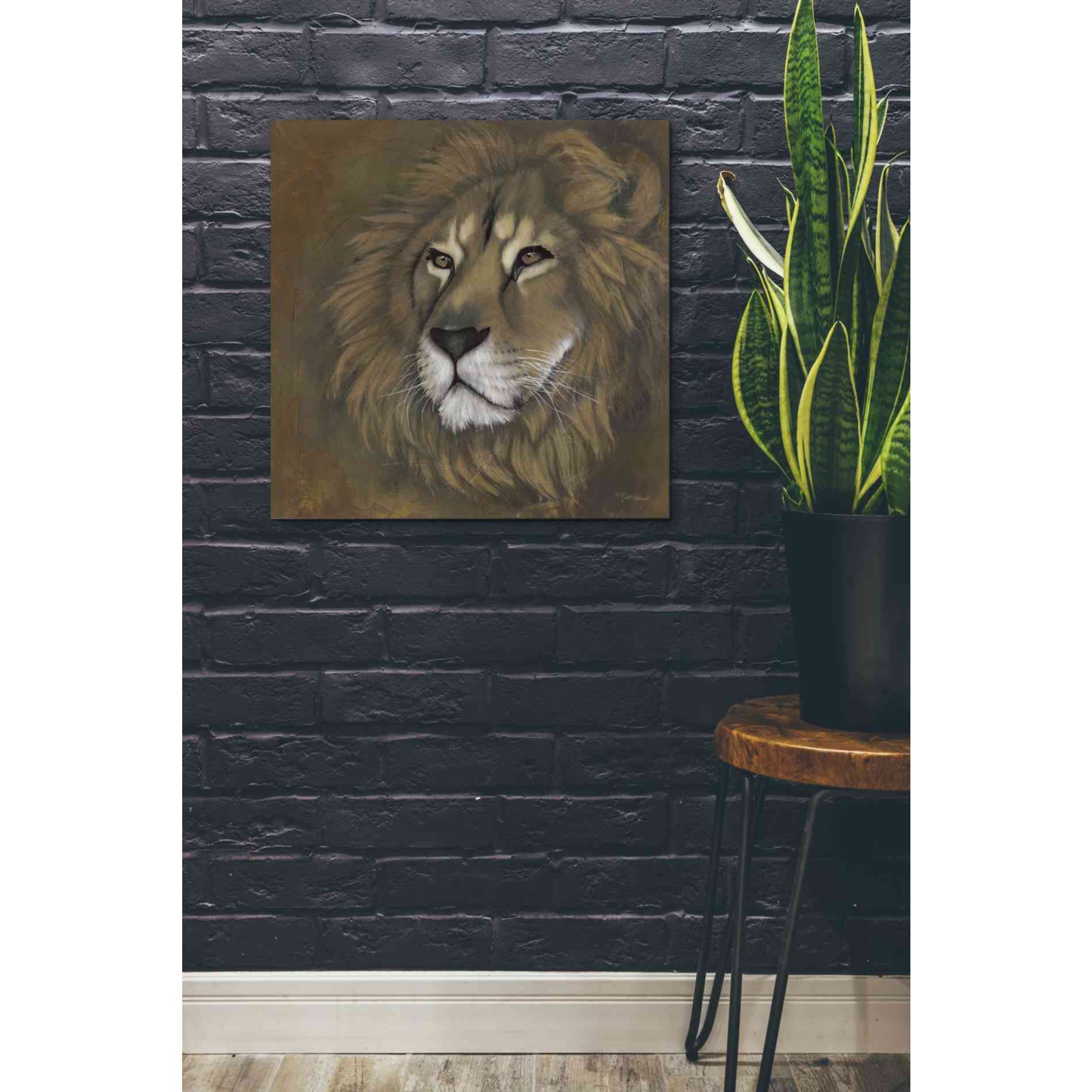 'The King Has Returned' by Britt Hallowell, Canvas Wall Art,26 x 26