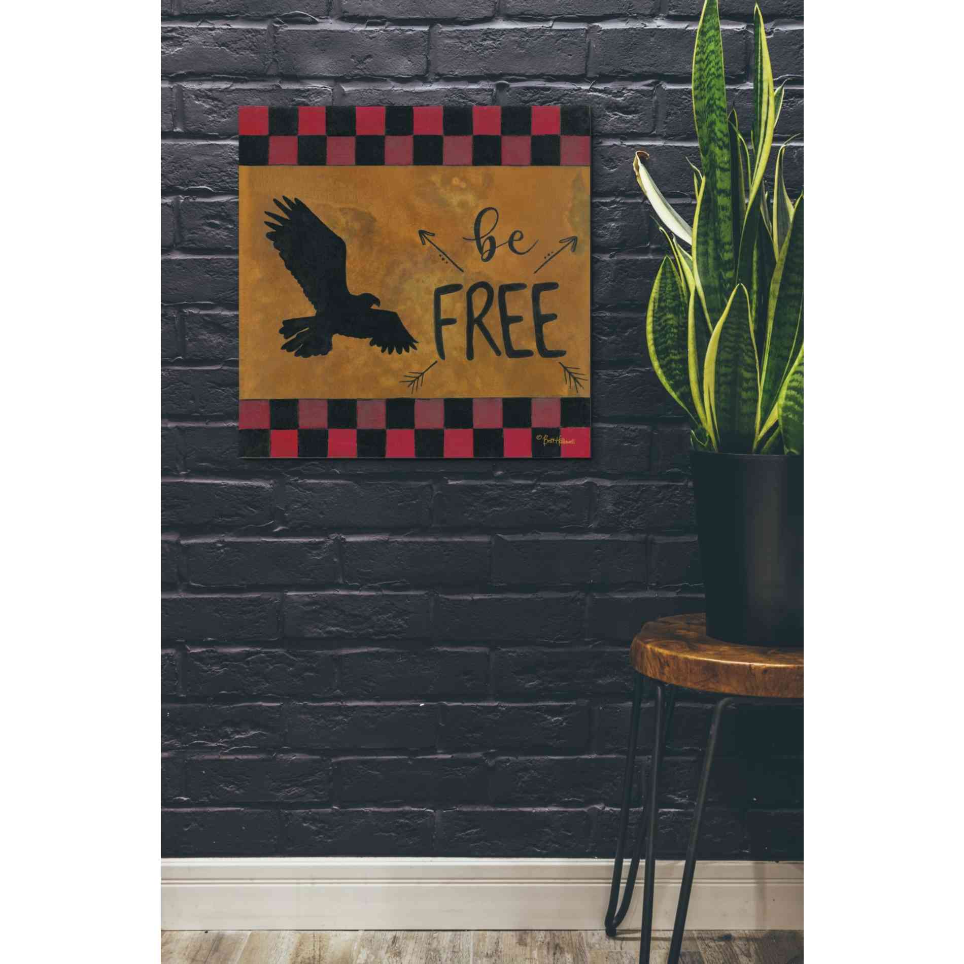 'Be Free' by Britt Hallowell, Canvas Wall Art,26 x 26