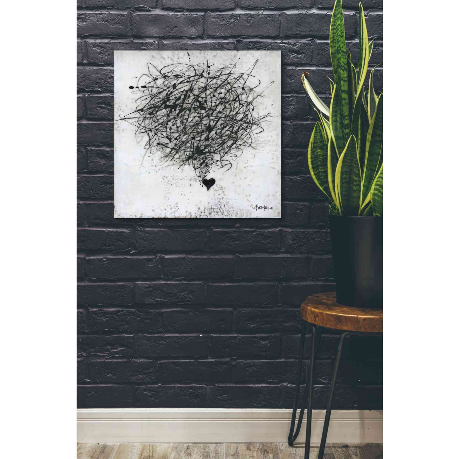 'Crazy Love' by Britt Hallowell, Canvas Wall Art,26 x 26