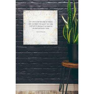 'I'd Like to Be' by Britt Hallowell, Canvas Wall Art,26 x 26
