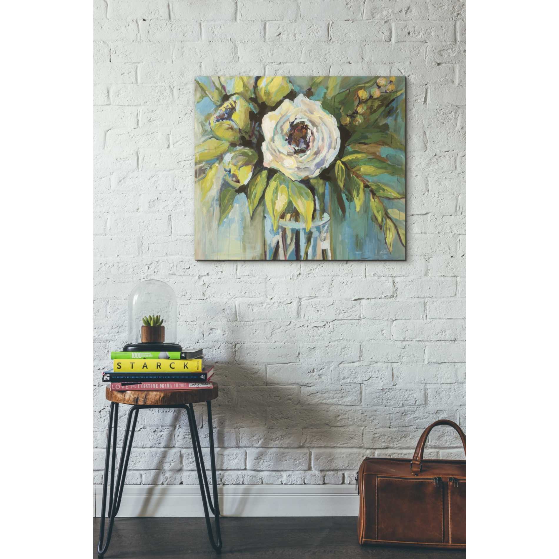 "Aqua Solo" by Jeanette Vertentes, Giclee Canvas Wall Art