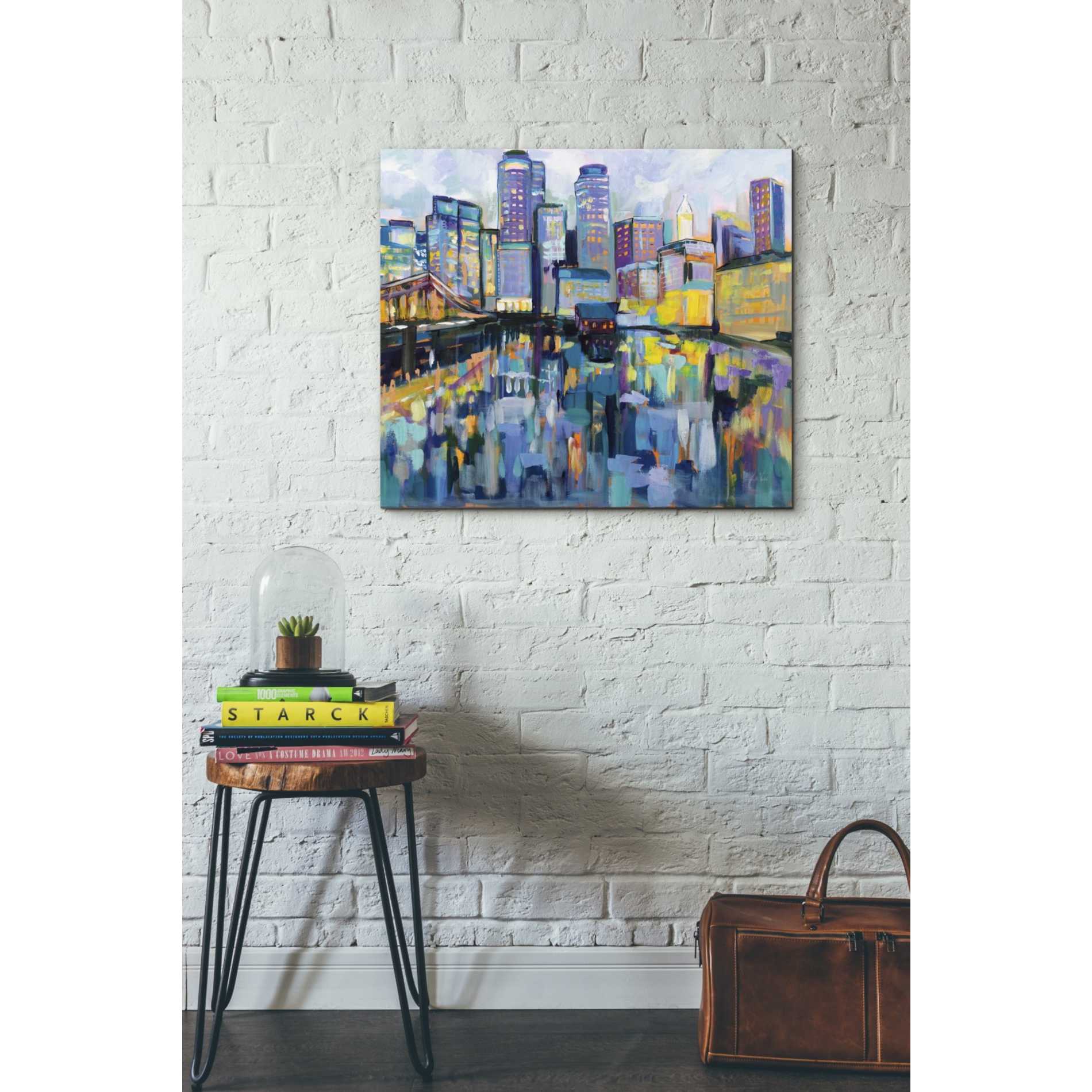 "Boston Harbor" by Jeanette Vertentes, Giclee Canvas Wall Art