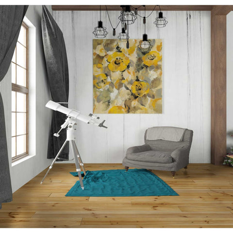 Image of "Yellow Floral I" by Silvia Vassileva, Canvas Wall Art,26 x 30