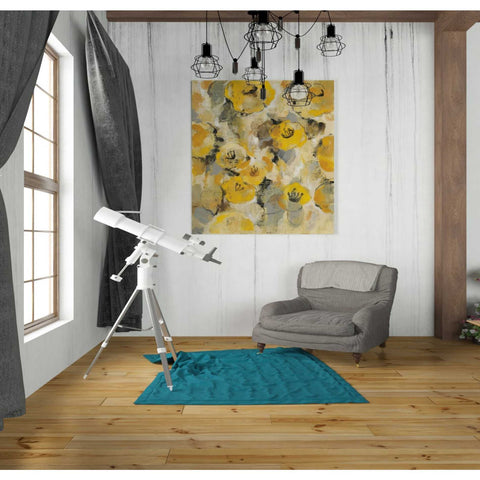 Image of "Yellow Floral II" by Silvia Vassileva, Canvas Wall Art,26 x 30