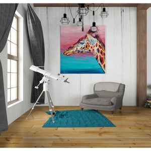 'Sky High Giraffe II' by Carolee Vitaletti, Giclee Canvas Wall Art