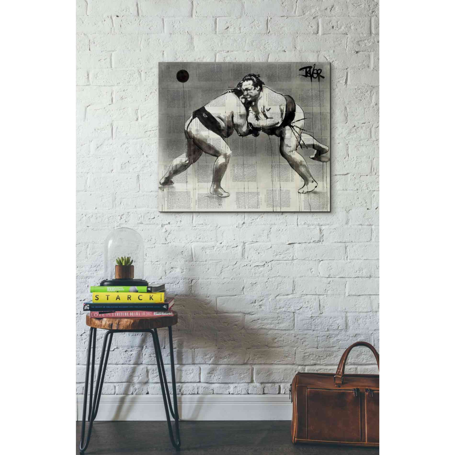 'Sumo' by Loui Jover, Canvas Wall Art,30 x 26