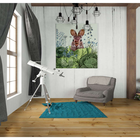 Image of 'Cabbage Patch Rabbit 6 ' by Fab Funky, Giclee Canvas Wall Art
